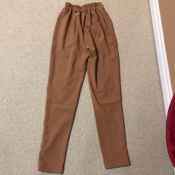 Brown straight leg trousers - Picture 2 of 2